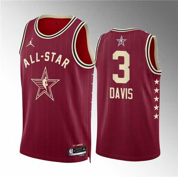Men's 2024 All-Star #3 Anthony Davis Crimson Stitched Basketball Jersey,We sell and wholesale Men's 2024 All-Star #3 Anthony Davis Crimson Stitched Basketball Jersey on line form chian!